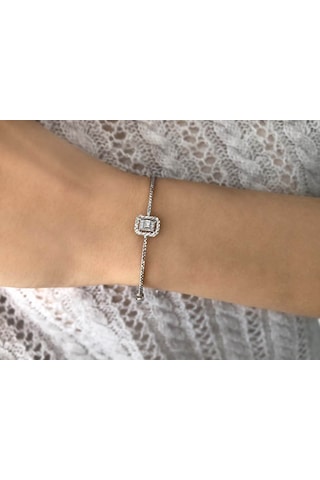 Sirius 0,50 Karat Efektli Baget Pırlanta Bileklik 0847B0001