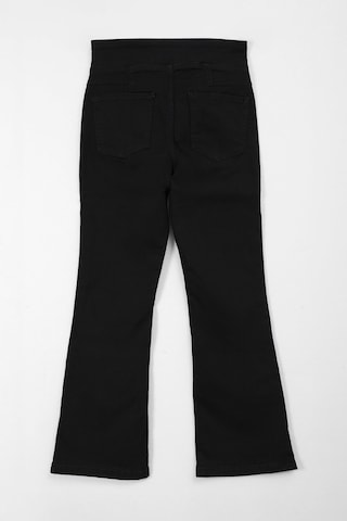 Bluew White Kadın Siyah Flare Esnek Tayt Jean Pantolon