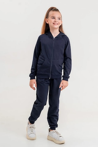 Ahengim AK0785 Basic Fermuarlı Kız - Erkek Çocuk Okul Eşofman Takımı - Lacivert