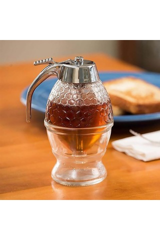 Xindoker Akrilik Honik Depolama Kabı, Uçlu Ağızlı Sıkma Dispenser, Konforlu Bal Ve Reçel Dağıtıcı, Modern Mutfak Gereci Diğer