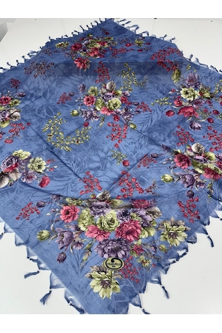 Sökme Boncuklu Pamuk Yazma - 05650 İndigo