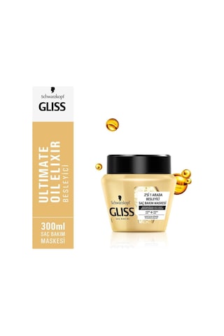 Gliss Ultimate Oil Elixir Saç Maskesi 2 x 300 ML