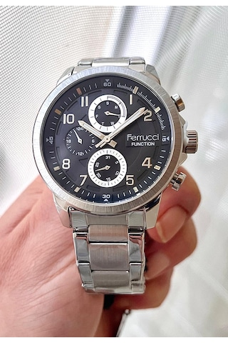 Ferrucci Fc63307 Fonksiyonlu Çelik Kordon Trend Erkek Kol Saati