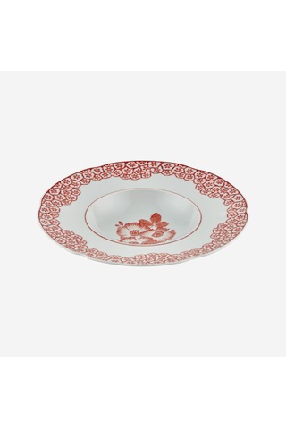 Turuncu Porselen Çukur Tabak 25 Cm