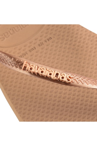 Havaianas Square Logo Metallic Plaj Terliği 4148257 Amarant Rengi Koyu Kırmızı
