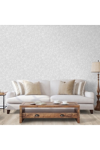 Adawall Muse Koleksiyonu- 25103-1 Kırık Beyaz Dokulu Modern Duvar Kağıdı 1.06x15.6m, 16.5m²