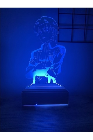 Titan Captain Levi Ackerman 3D Gece Lambası