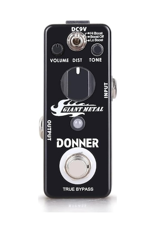 Donner Giant Metal Distortion Pedalı Boost Distortion