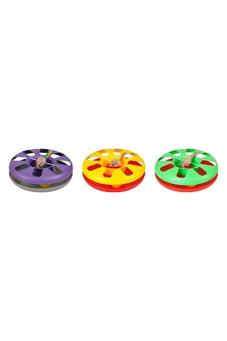 Flamingo 24 CM Dönen Yavru Kedi Oyuncağı Çok Renkli