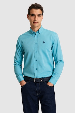 U.s. Polo Assn. Erkek Petrol Gömlek Basic 50324708-vr102