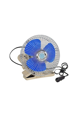 Ahmet Otomotiv Oto Vantilatör Mandallı Döner Başlıklı Araç Içi Fan 12 Volt