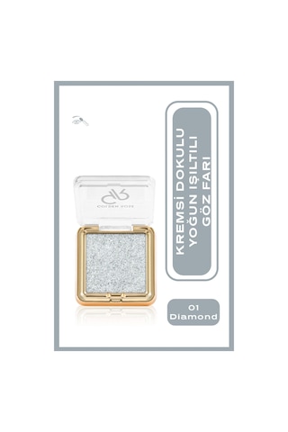 Golden Rose Glitter Glow Eyeshadow No:01 Diamond