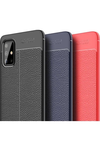 Samsung Uyumlu Galaxy A51 Kılıf Zore Niss Silikon Kapak-Siyah