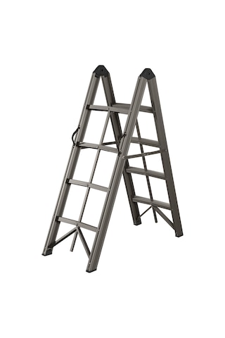 Alüminyum Çift Çıkışlı Portatif Merdiven 3+3