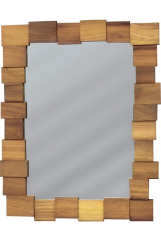 Akis 10 Duvar Aynası Ahşap