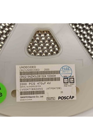 Cvog471madang 470mf 4v Sanyo Smd Kondansatör 100 Adet