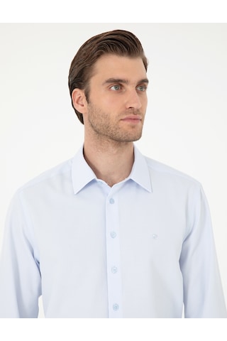 Pierre Cardin Erkek Açık Mavi Gömlek Desenli 50294729-vr003 Açık Mavi