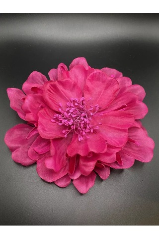 Amely Rid Kumaştan Büyük Çiçek Fiyonk Broş Tokalı 256858406 Pembe