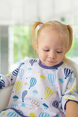 Babyjem Baskılı Blw Kollu Mama Önlüğü Avakado Desen