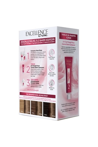 L'Oréal Paris Excellence Creme Saç Boyası 6.1 Küllü Açık Kahve