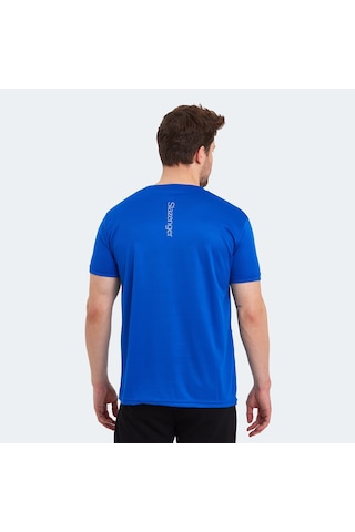 Slazenger ODALIS I Erkek Saks Mavi Tişört