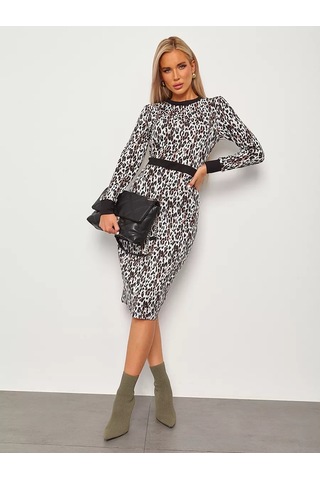 Jetty Ofiste Ve Günlük Kullanım İçin Vücuda Oturan Düz Kesim Elbise 252855631 Siyah