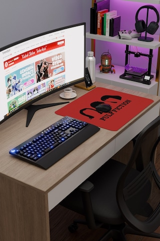 Pulp Fiction Ucuz Roman Tarantino V3 48x40 Xl Gaming Kauçuk Kaymaz Taban Mouse Pad Fare Altlığı