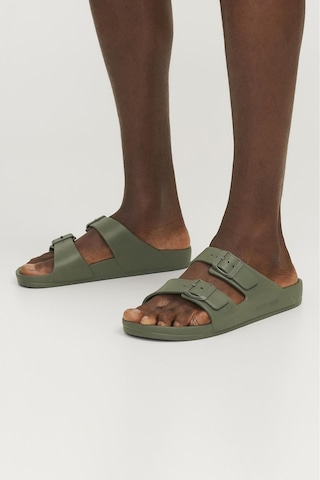 Jack & Jones Erkek Jfwcroxton Çift Bantlı Sandelet Terlik 12204004 Haki