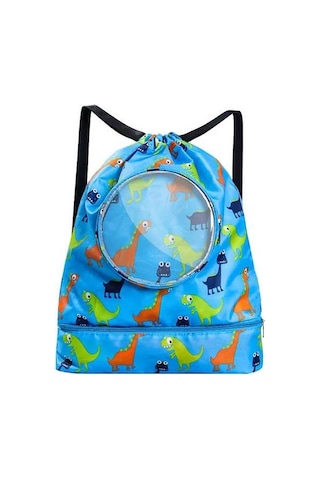 Novahub Büyük Kapasiteli, Islak-kuru Ayrımı Olan Dayanıklı Yüzme Çantası - S Ve L Boy Seçenekleri Mavi Yeni Tasarım Mavi