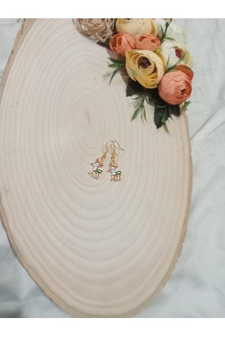 Yılbaşı Özel Küpe Beyaz