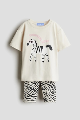 Poala Kids Zebra Tayt Takım Çok Renkli