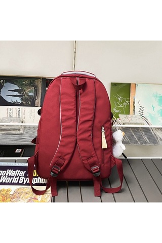 Şık Ve Sonuç Öğrenci Okul Çantası-kırmızı
