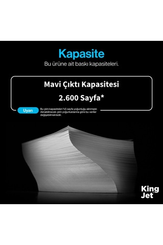 Kingjet Hp Uyumlu Ce411a 305a Mavi Standart Kapasiteli Tekli Çipli Uyumlu Toner Laserjet Pro 400 Color M451dw