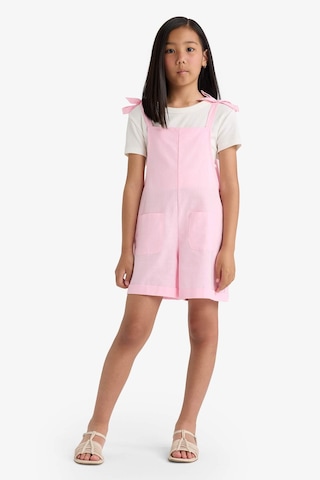 Defacto Kız Çocuk Viskon Askılı Tulum F5782a825smpn693 Pembe