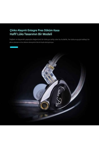 Kz Castor Pro Bass Versiyon 2dd Iem Kulak Içi Kulaklık Mikrofonlu Castor Pro
