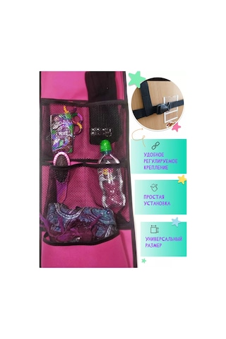 Autopremium Anaokulu İçin Kapı Dolabı Düzenleyicisi, Sabitleme İle 256772814 Pembe