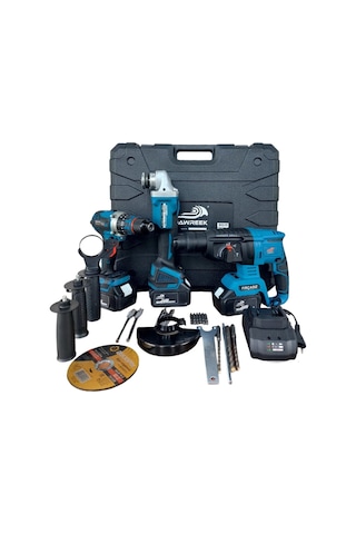 Sarjlı Hilti-Şarjlı Spral-Şarjlı Çelik Mandrenli Matkap 3'lü Set