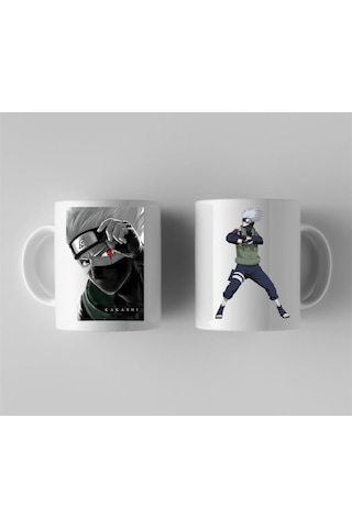 Anime Naruto Kakashi Hatake Action Tasarımlı Bardak Siyah