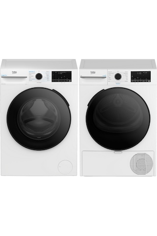 Beko CMX 10120 Çamaşır Ve KMX 1001 Kurutma 10 KG Beyaz Eşya Seti