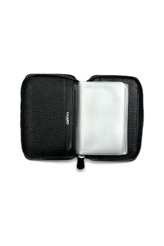 Guard 1384 El Portföyü Hakiki Deri Siyah Çok Renkli