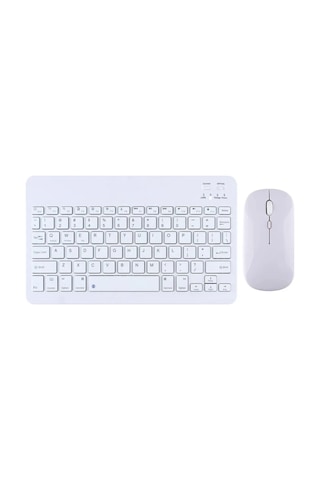 Kyb71 Kablosuz Türkçe Q Klavye Mouse Set - Beyaz Diğer