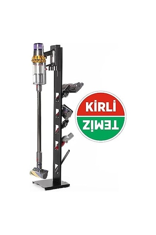 Dyson Uyumlu Dikey Süpürge Standı Siyah Renk V15 - V12 - V11 - V10 - V8 Modellere
