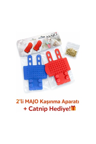 2 Li Majo Kaşınma Aparatı + Catnip Hediyeli