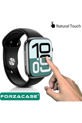 Forzacase Apple Uyumlu Watch 9 45mm İle Önü Kapalı Ekran Korumalı Şeffaf Silikon Kılıf - Fc010