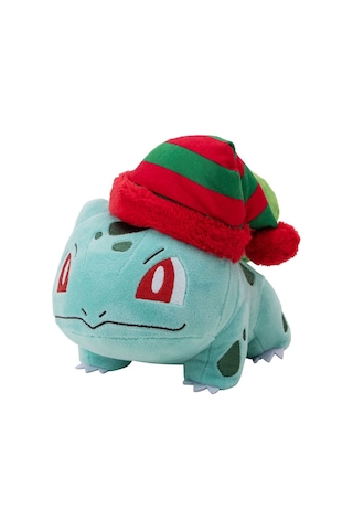 Pokemon Pelüş Figür Yılbaşı Serisi - Bulbasaur 20cm Pkw3377 Renkli