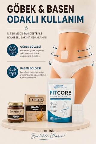 Waw Fıtcore 30 Adet Form Bant + 150g Lumiyes Hindiba Kahvesi Kombini