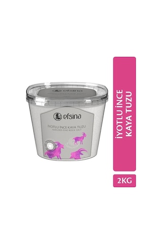 Efsina İyotlu İnce Kaya Tuzu 2 KG