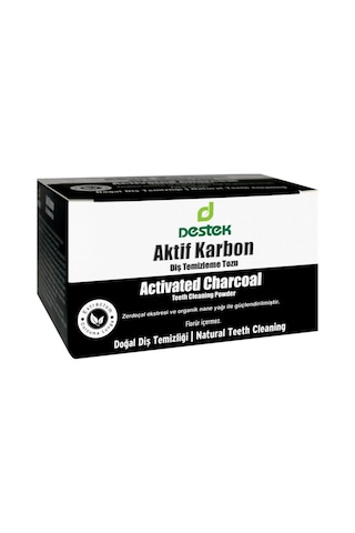 Destek Aktif Karbon Diş Temizleme Tozu 30 G