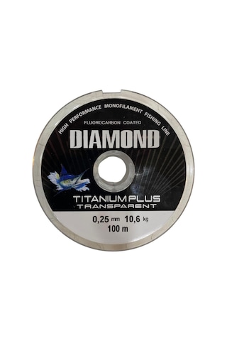 Bauer Diamond Titanium Plus 0.25 Mm 100 Mt Makara Misina - Renk: Füme 10,6 Kg