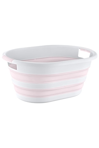 Magic Katlanır Çamaşır Selesi 18 Litre Beyaz - Pembe